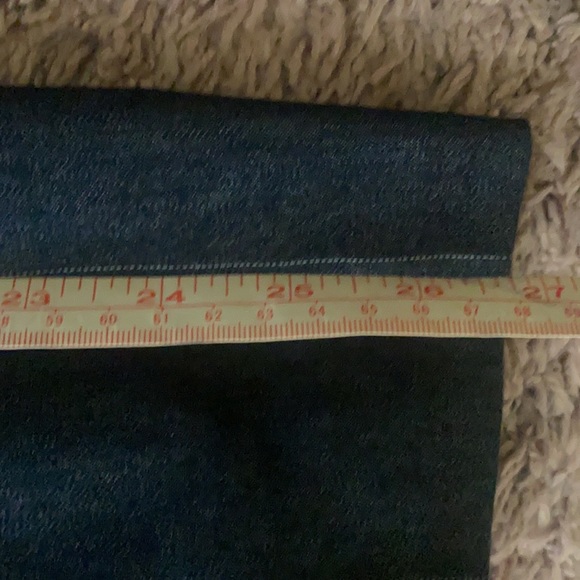 Vintage NWOT Chapter One dark denim skirt set with a white stripe no size tag - Picture 8 of 12